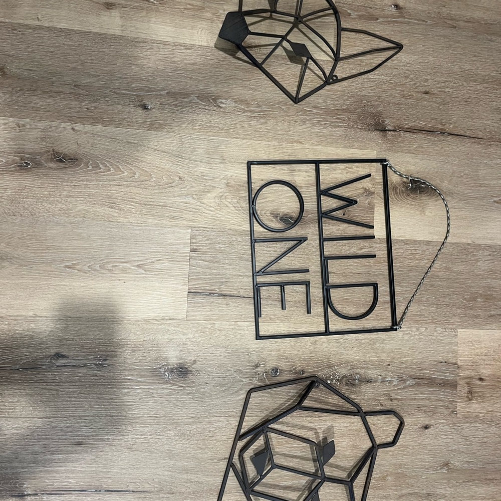 Black Metal Nursery Decor